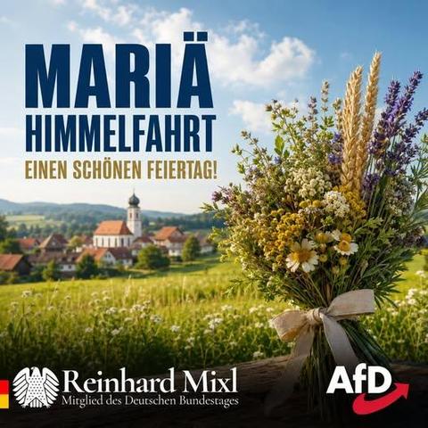 [1]
MARIA
HIMMELFRHRT -. 35as fe
EINEN SCHONEN FEIERTAG! ate ee
Bs
vi A) 1 2° oh a =
Reinhard Mil AFD
